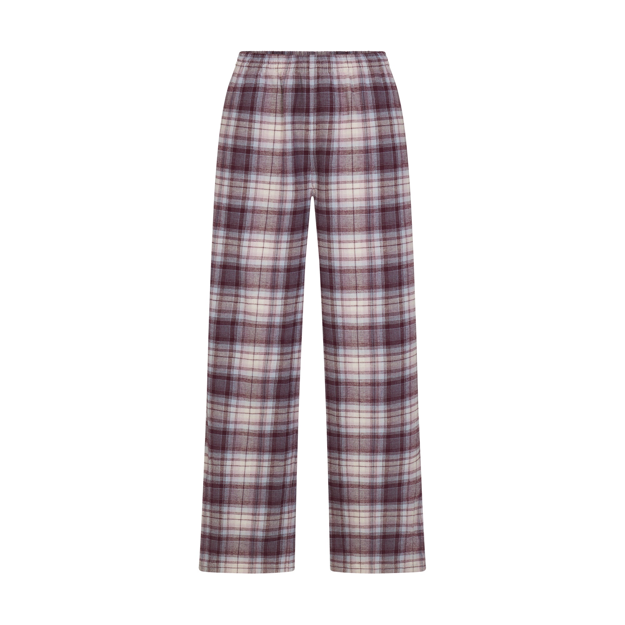 FLANNEL SLEEP OVERSIZED PANT | IRIS MICA PLAID
