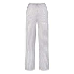 WOVEN SHINE LACE PANT | SILVER TRIPLE PINSTRIPE