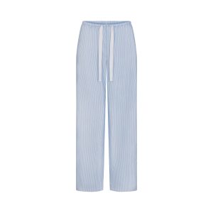 COTTON POPLIN SLEEP OVERSIZED PANT | MARINA MESH STRIPE