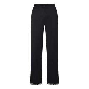 WOVEN SHINE LACE PANT | ONYX