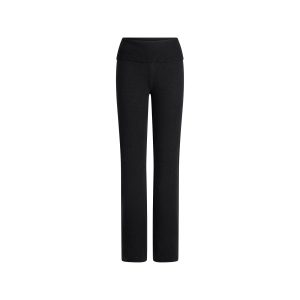 WOOL CASHMERE FOLDOVER PANT | ONYX