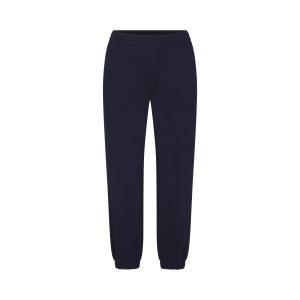 DRAPEY FRENCH TERRY CROPPED JOGGER | NAVY