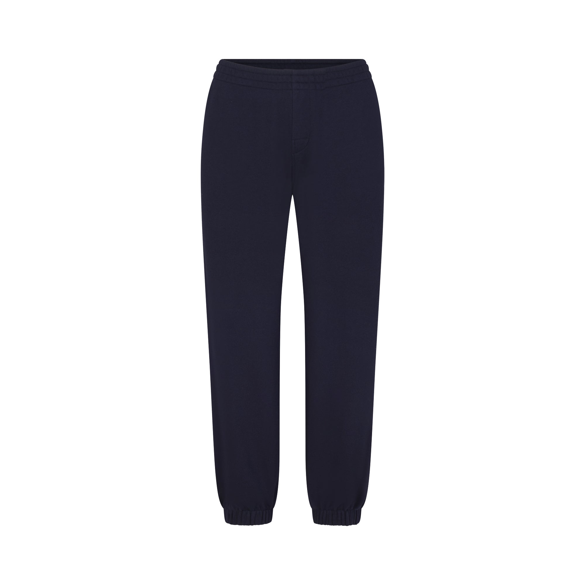 DRAPEY FRENCH TERRY CROPPED JOGGER | NAVY