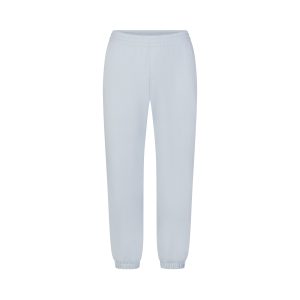 DRAPEY FRENCH TERRY CROPPED JOGGER | POWDER BLUE