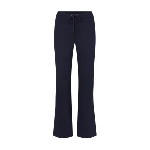 DRAPEY FRENCH TERRY STRAIGHT LEG PANT | NAVY