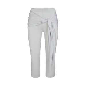 CUPRO JERSEY WRAP CAPRI | PEARL