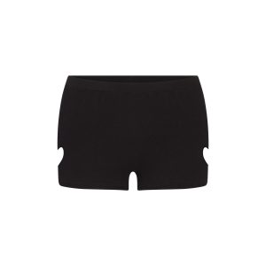 WORN IN JERSEY HEART MICRO SHORT | WASHED ONYX