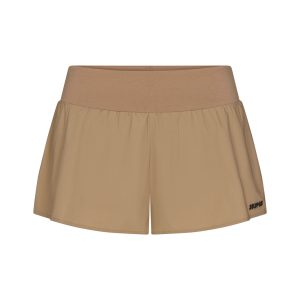 WOVEN COTTON FLUTTER SHORT | DESERT