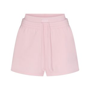 COTTON FLEECE DOUBLE WAISTBAND SHORT | CHERRY BLOSSOM