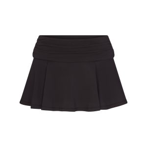 COTTON JERSEY FOLDOVER MINI SKORT | SOOT
