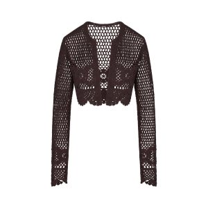 SWIM COVER-UPS CROCHET CROPPED CARDIGAN | PHOENIX