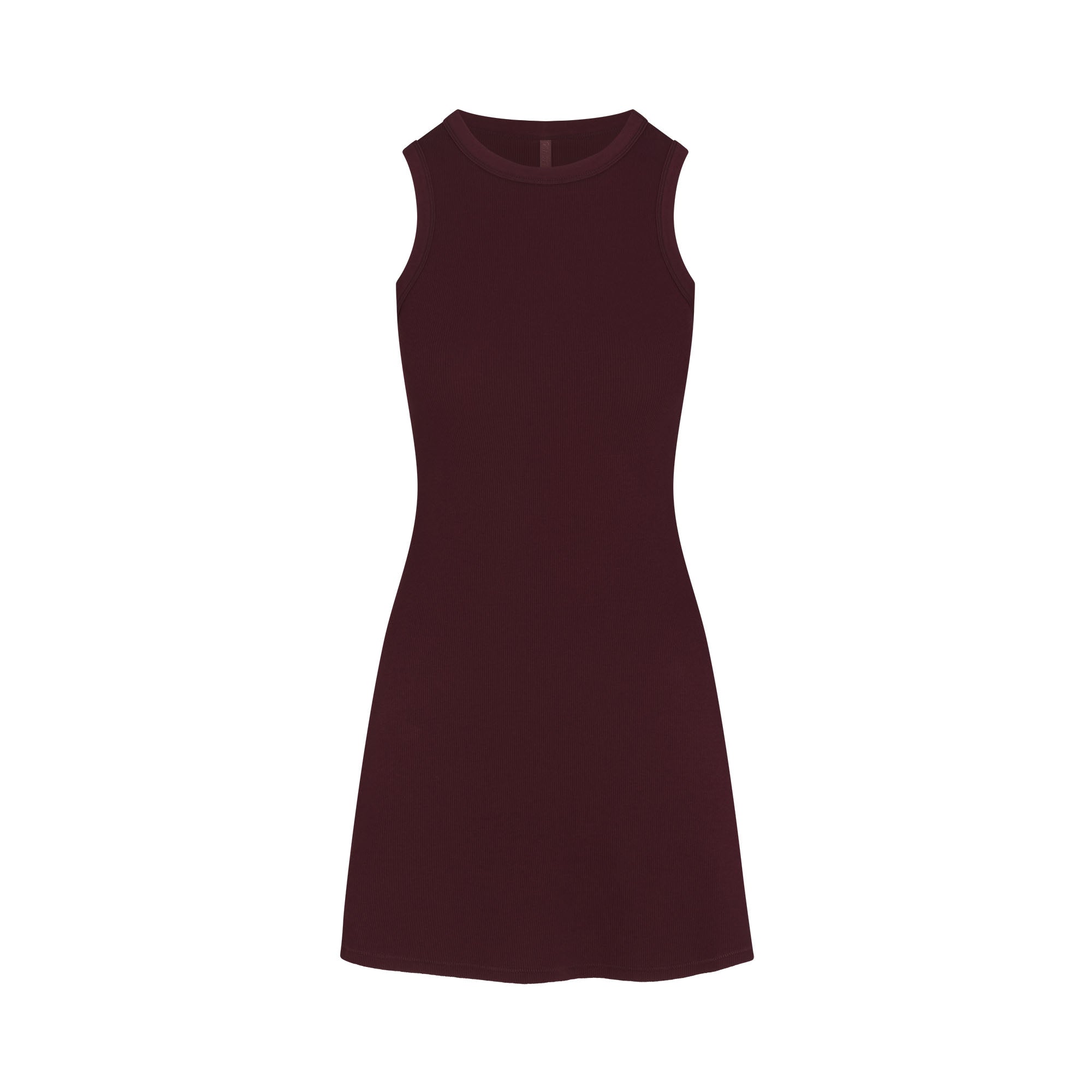 COTTON RIB TANK DRESS | CURRANT