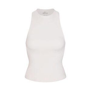 NikeSKIMS MATTE MOCK NECK RACER TANK | IVORY