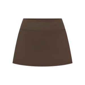 NikeSKIMS MATTE SKORT | DARK SEPIA