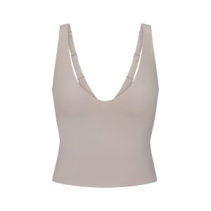 NikeSKIMS STUDIO STRETCH PLUNGE TANK | LINEN