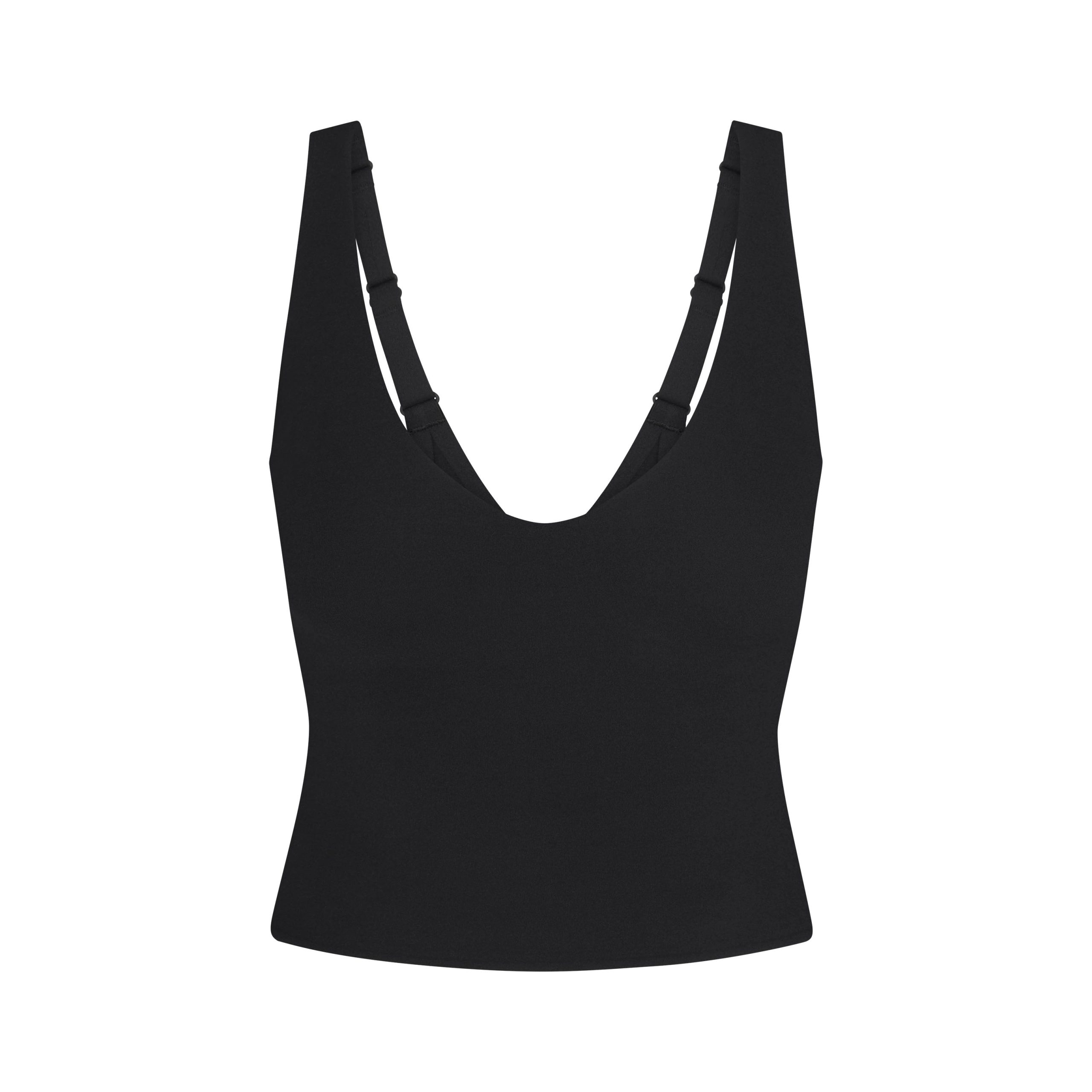 NikeSKIMS STUDIO STRETCH PLUNGE TANK | OBSIDIAN