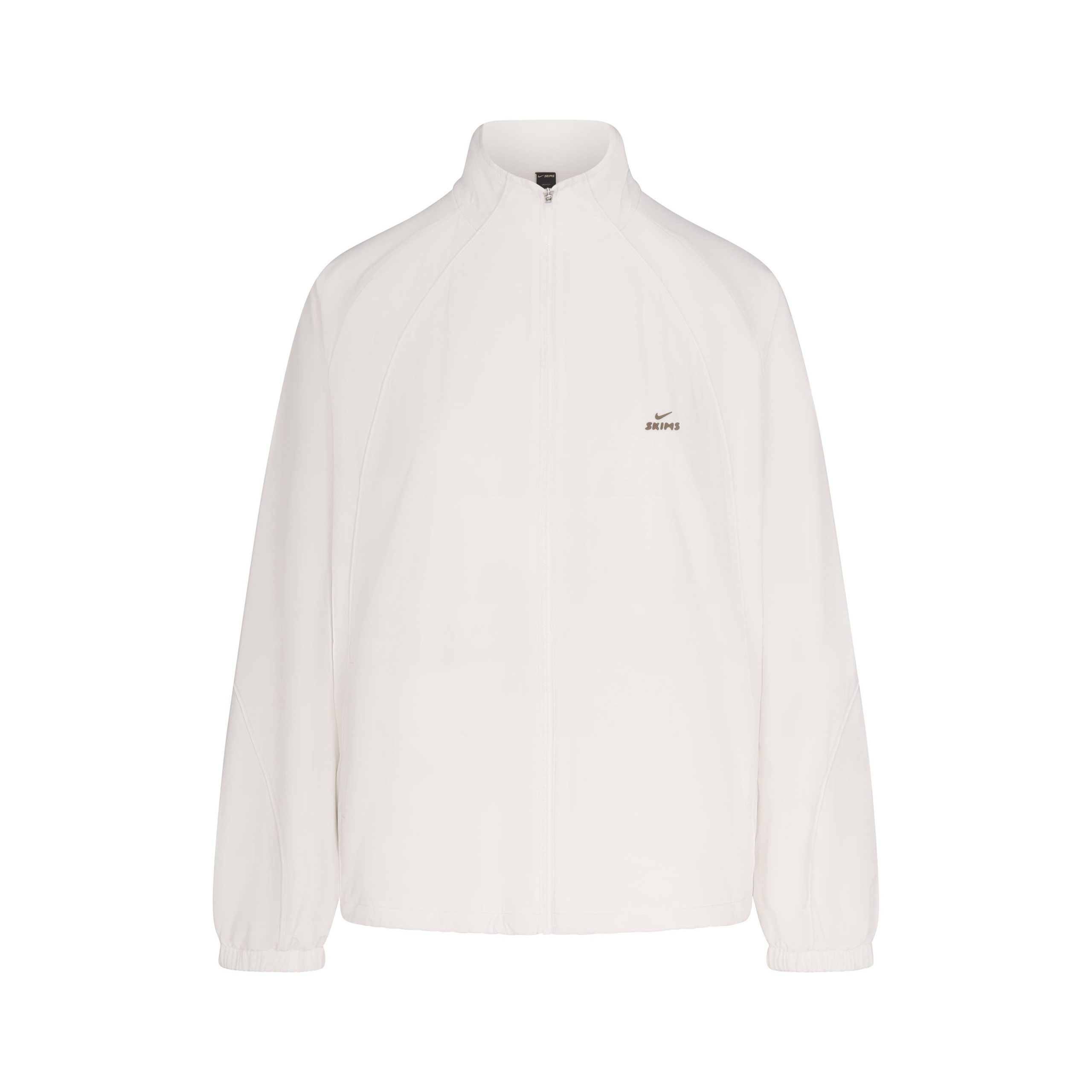 NikeSKIMS STRETCH NYLON OVERSIZED TRACK JACKET | IVORY