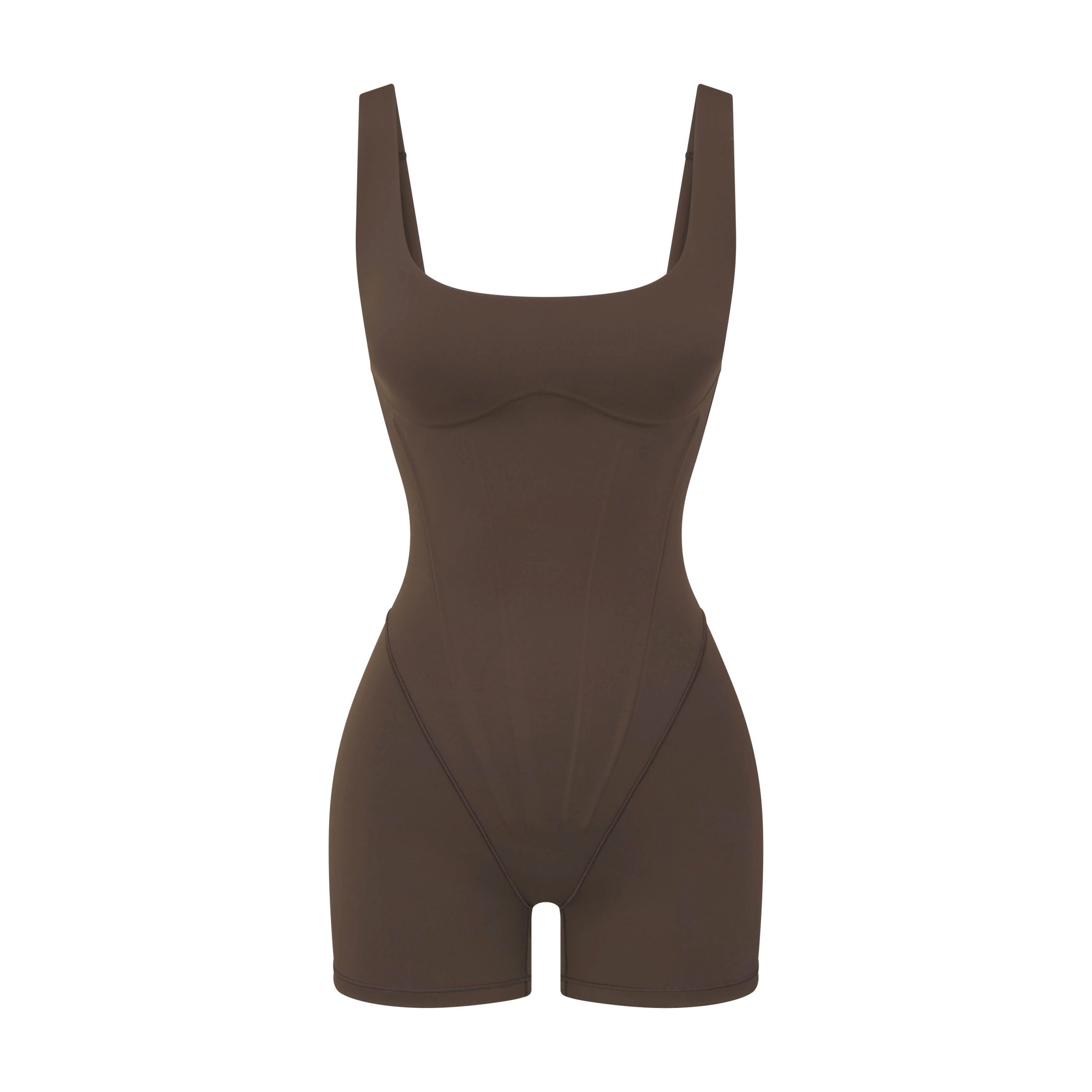 NikeSKIMS MATTE CORSET 2 ONE PIECE | DARK SEPIA