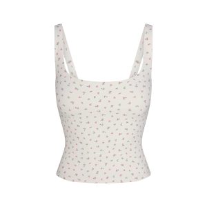 NikeSKIMS MATTE SQUARE NECK TANK | DITSY FLORAL PRINT