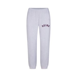 COTTON FLEECE CLASSIC JOGGER | LIGHT HEATHER GREY ARCHED SKIMS PLAID