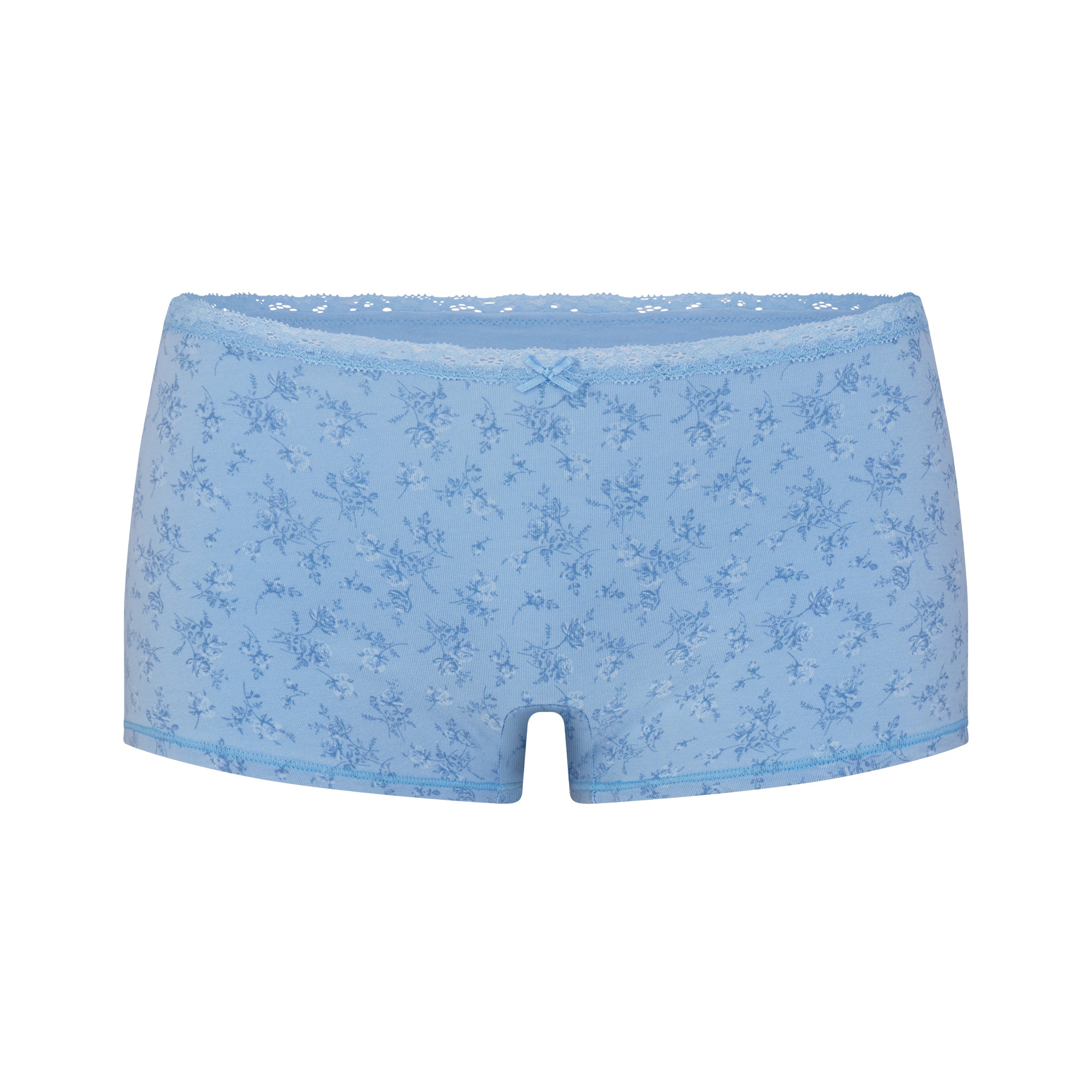 LIGHTWEIGHT COTTON LACE CAMI AND BOY SHORT SET | SURF DAINTY FLORAL PRINT - Image 6