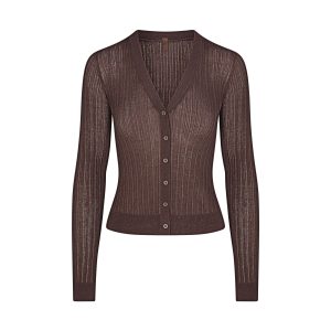 SHEER KNIT CARDIGAN | AMETHYST
