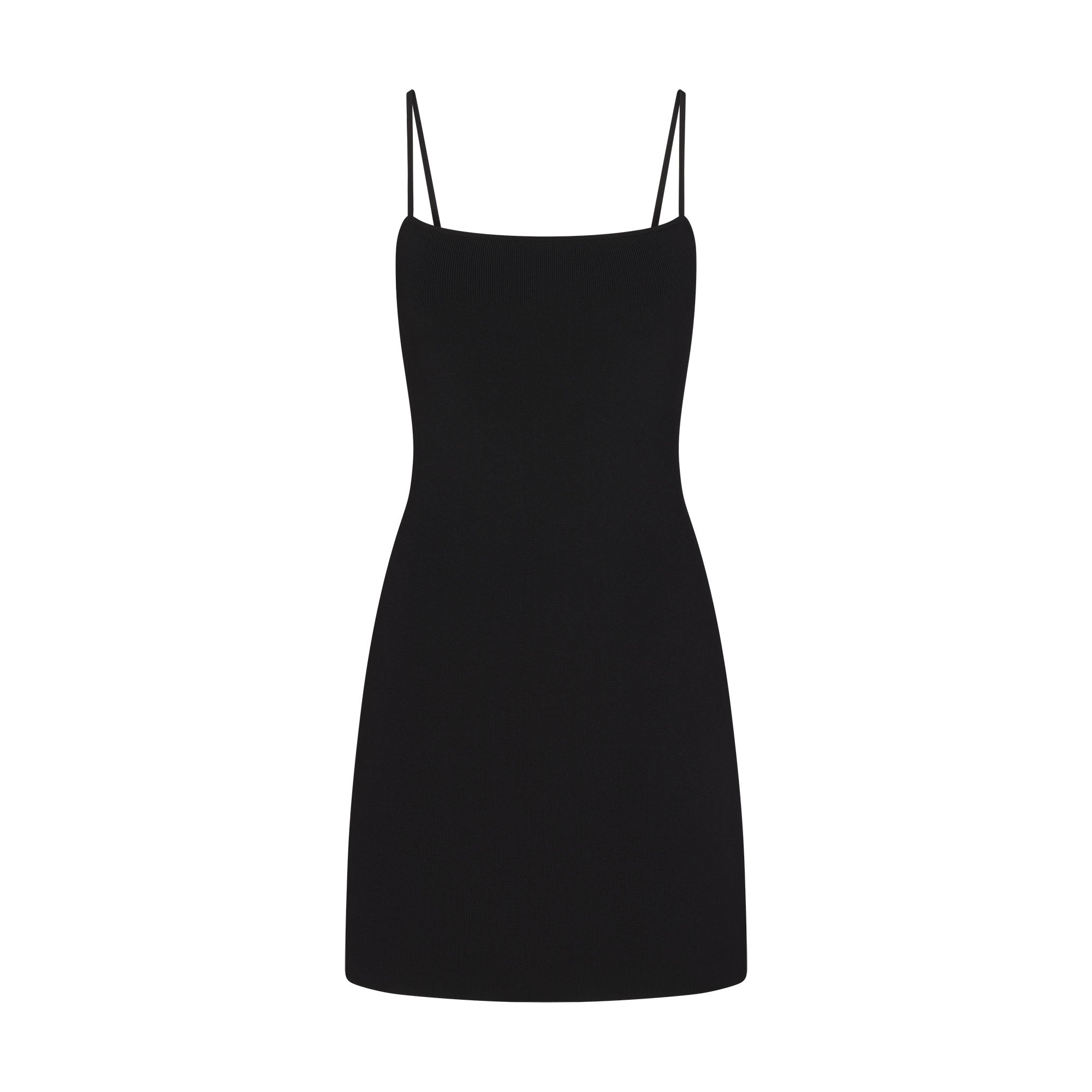 REFINED KNIT MINI DRESS | OBSIDIAN