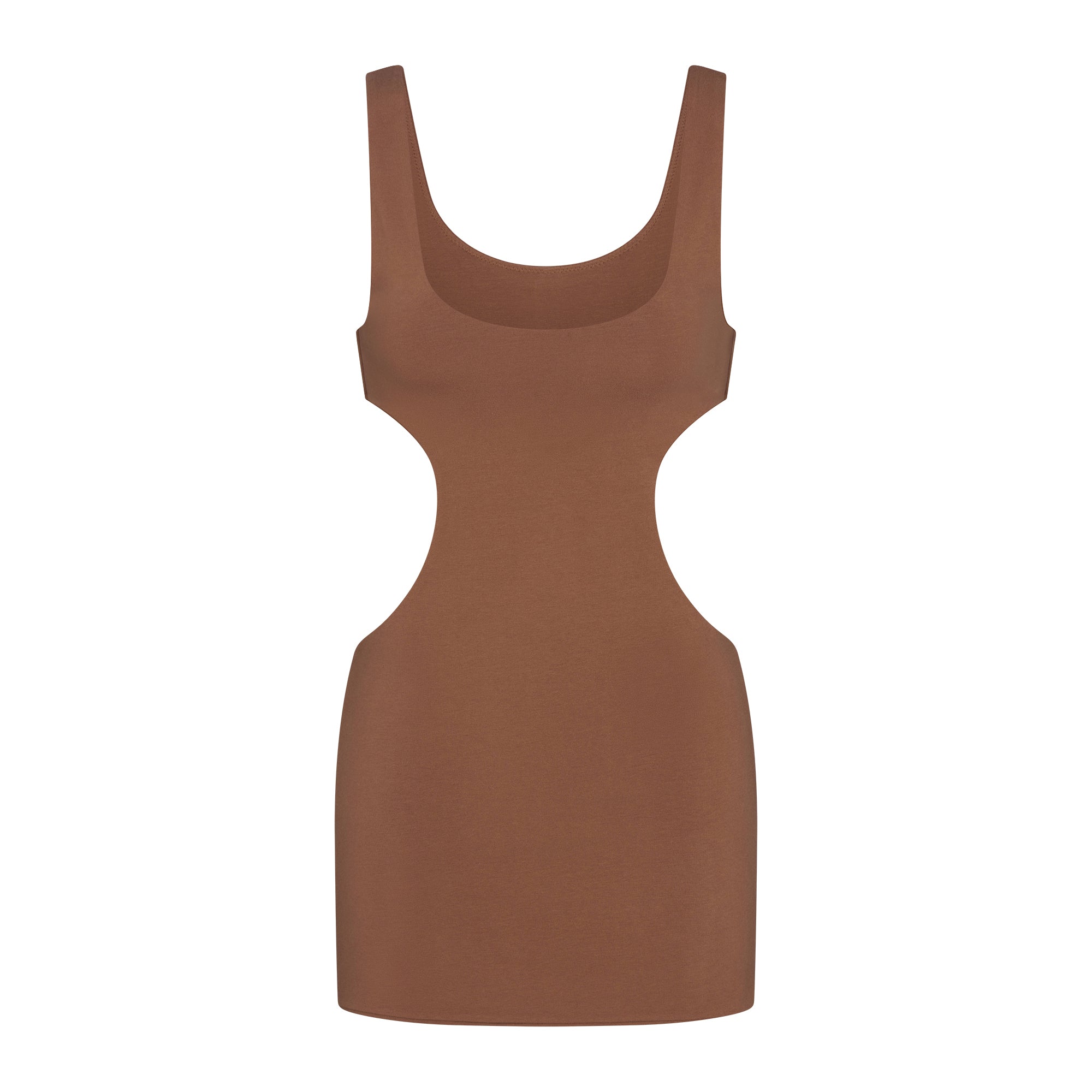 COTTON JERSEY CUT OUT MINI DRESS | JASPER