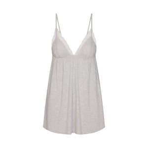 SKIMS SLEEP BABYDOLL DRESS | LIGHT HEATHER GREY
