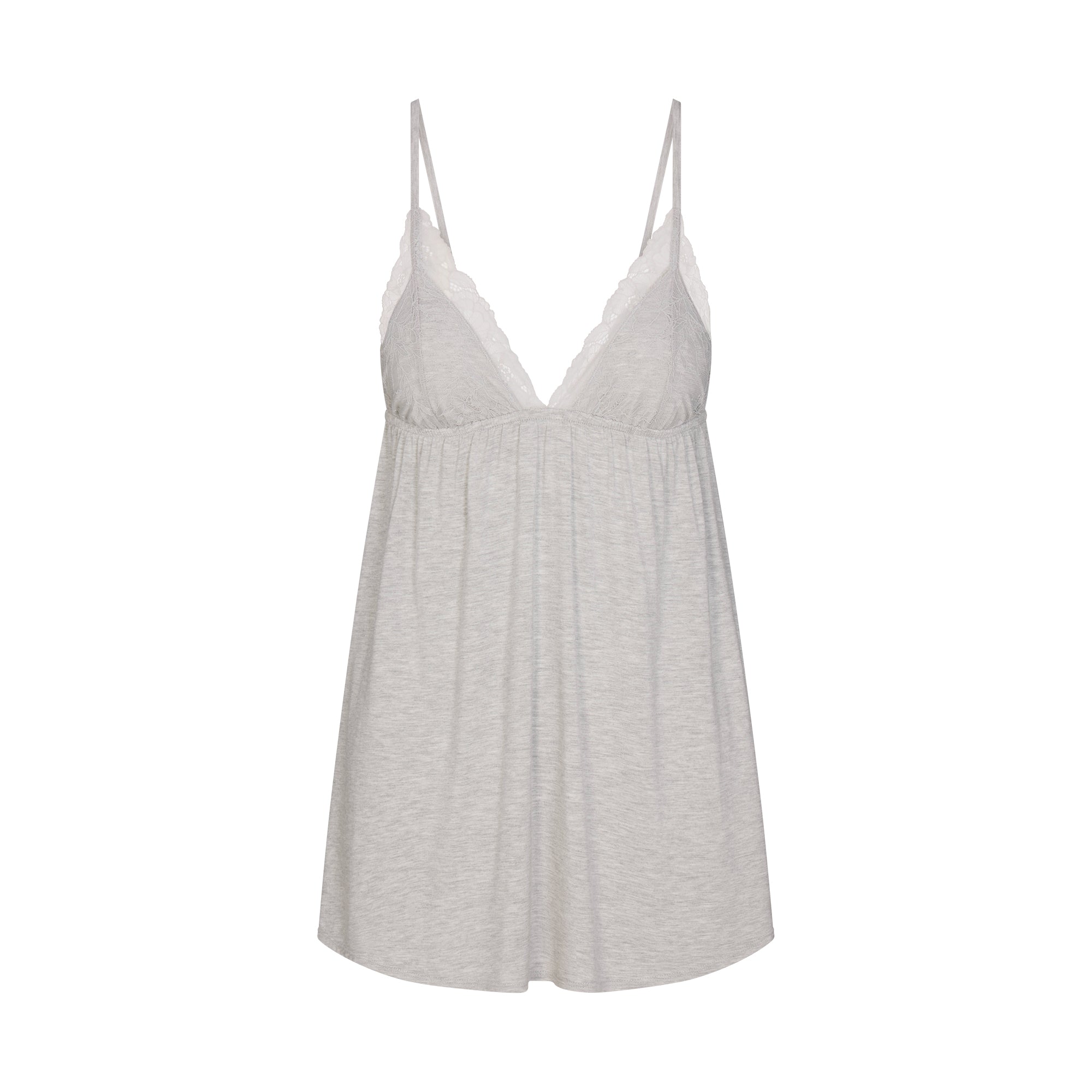 SKIMS SLEEP BABYDOLL DRESS | LIGHT HEATHER GREY