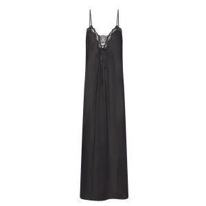 VOILE SLEEP LONG DRESS | ONYX