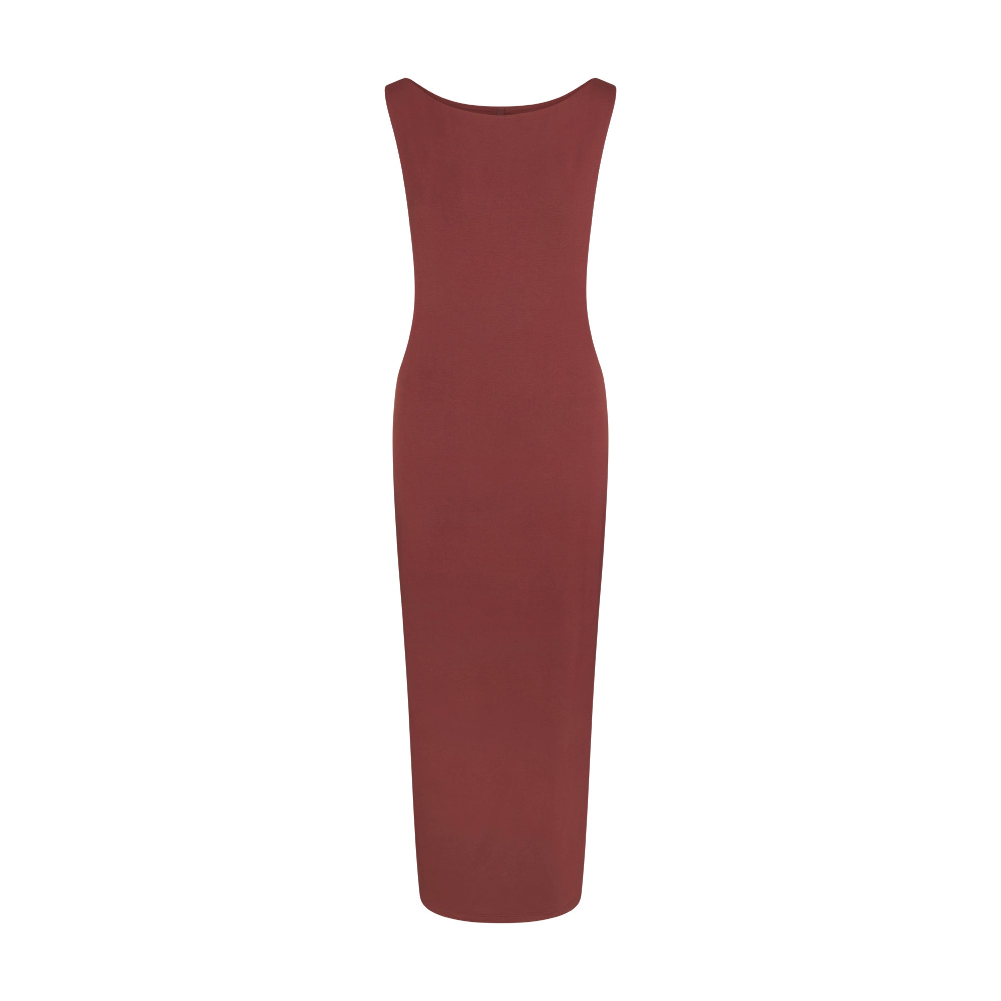 SMOOTH LAYERS CUT OUT LONG DRESS | HENNA