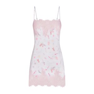 LIGHTWEIGHT SATIN MINI SLIP DRESS | SNOW ESSENTIALS BAG