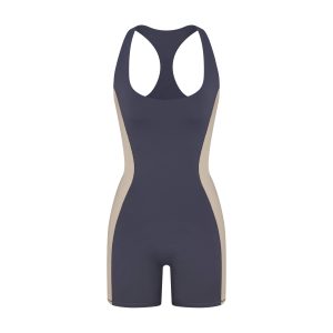 NikeSKIMS MATTE SHINE MIX RACERBACK 5 ONE PIECE | DEEP ROYAL AND STONE