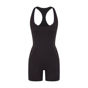 NikeSKIMS MATTE SHINE MIX RACERBACK 5 ONE PIECE | OBSIDIAN AND IGNEOUS