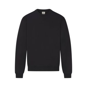 FLEECE LOUNGE MENS RELAXED HIGH CREWNECK | WASHED ONYX