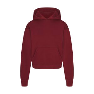 COTTON FLEECE CLASSIC HOODIE | MERLOT