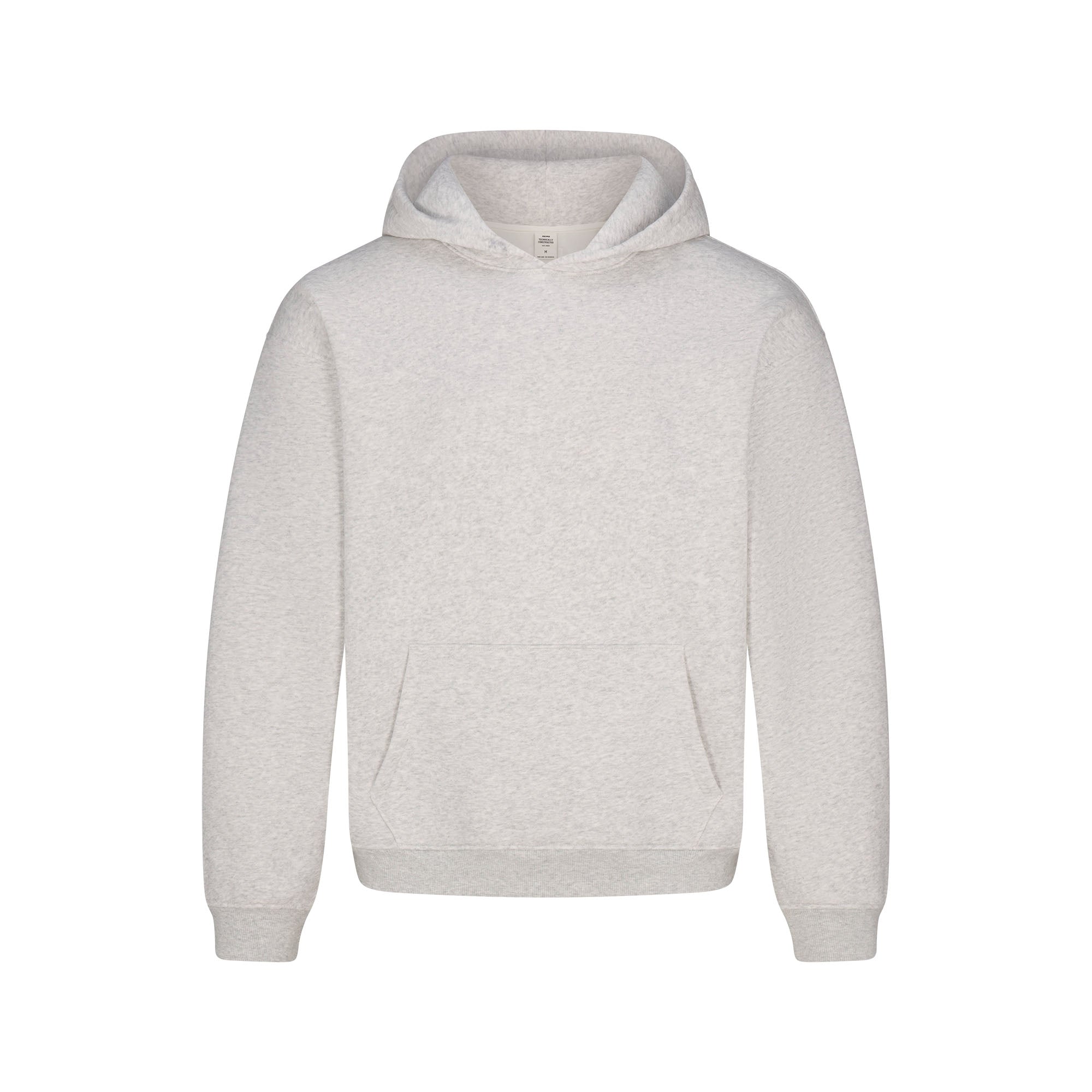 FLEECE LOUNGE MENS RELAXED HOODIE | LIGHT HEATHER GREY