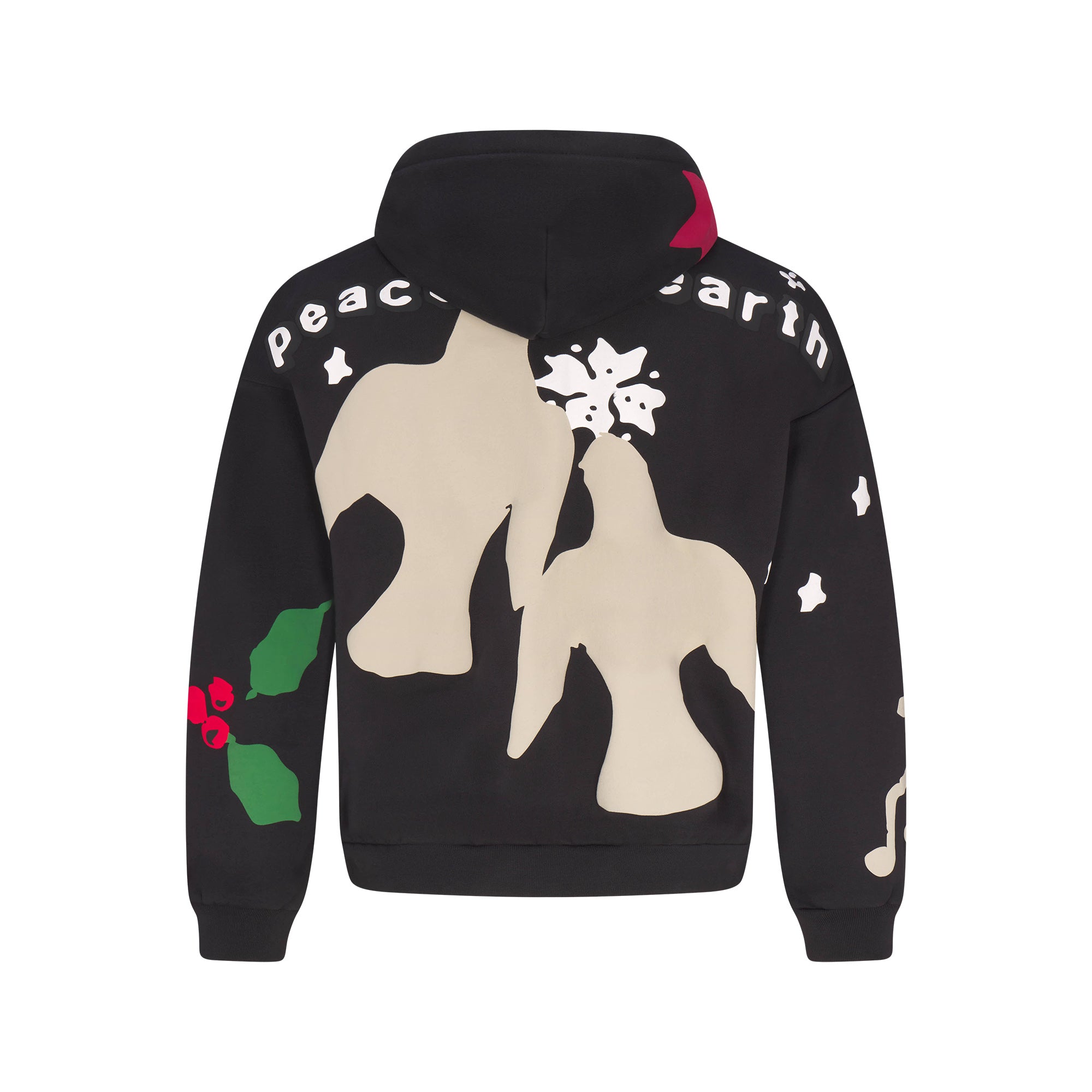CACTUS PLANT FLEA MARKET X SKIMS HEAVYWEIGHT FLEECE MENS RELAXED ZIP UP HOODIE | ONYX TEDDY BEAR PRINT - Image 6