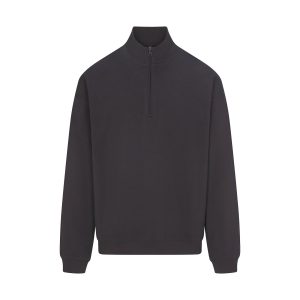 JERSEY LOUNGE MENS RELAXED QUARTER ZIP PULLOVER | ASH