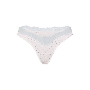 FITS EVERYBODY LACE DIPPED THONG | SLATE PIN DOT PRINT
