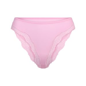 FITS EVERYBODY LACE TANGA | BUBBLE GUM TONAL
