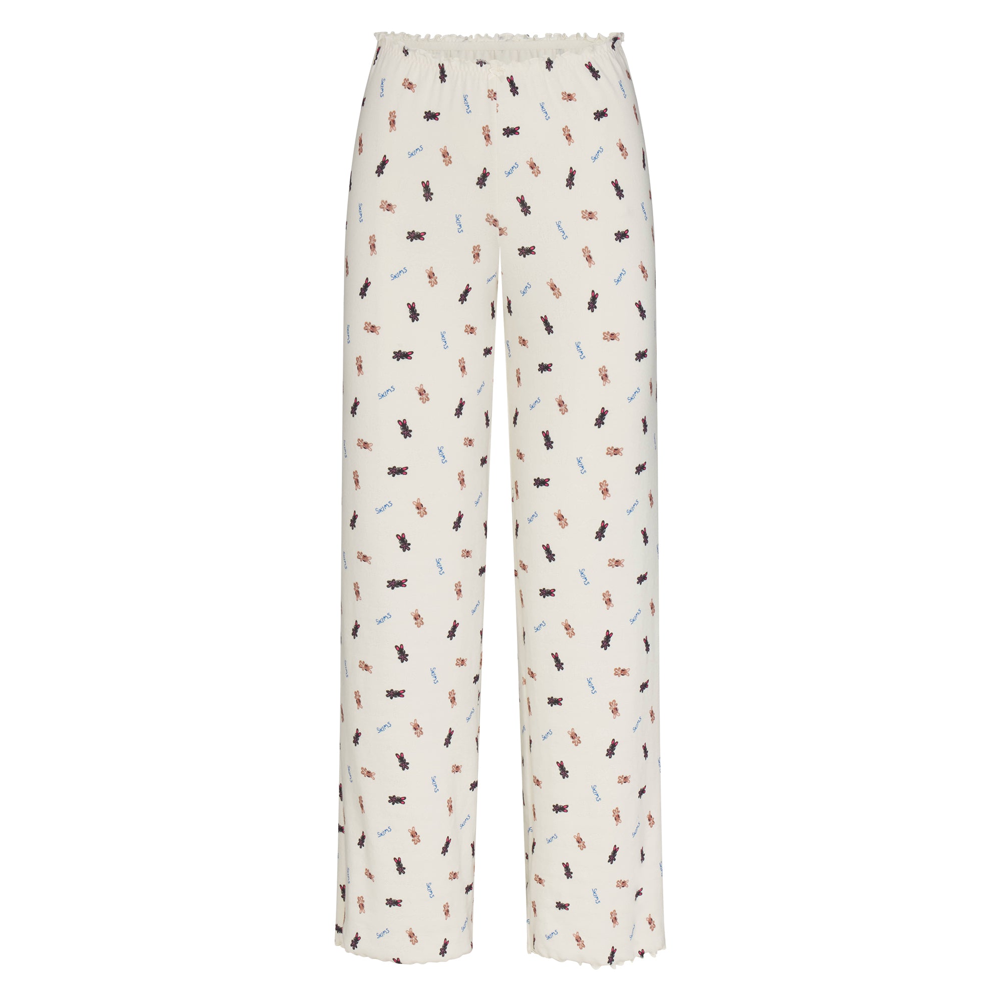LOGO POINTELLE STRAIGHT LEG PANT | MARBLE TOSSED BUNNY