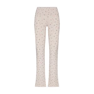COTTON JERSEY FOLDOVER PANT | OATMEAL HEATHER HOLLY PRINT