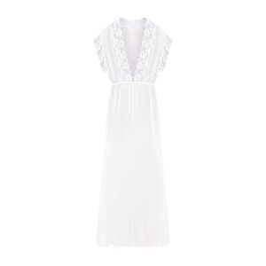 SKIMS ROMANCE LONG ROBE | IVORY