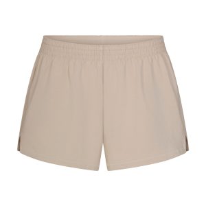 COTTON JERSEY LOOSE SHORT | STONE