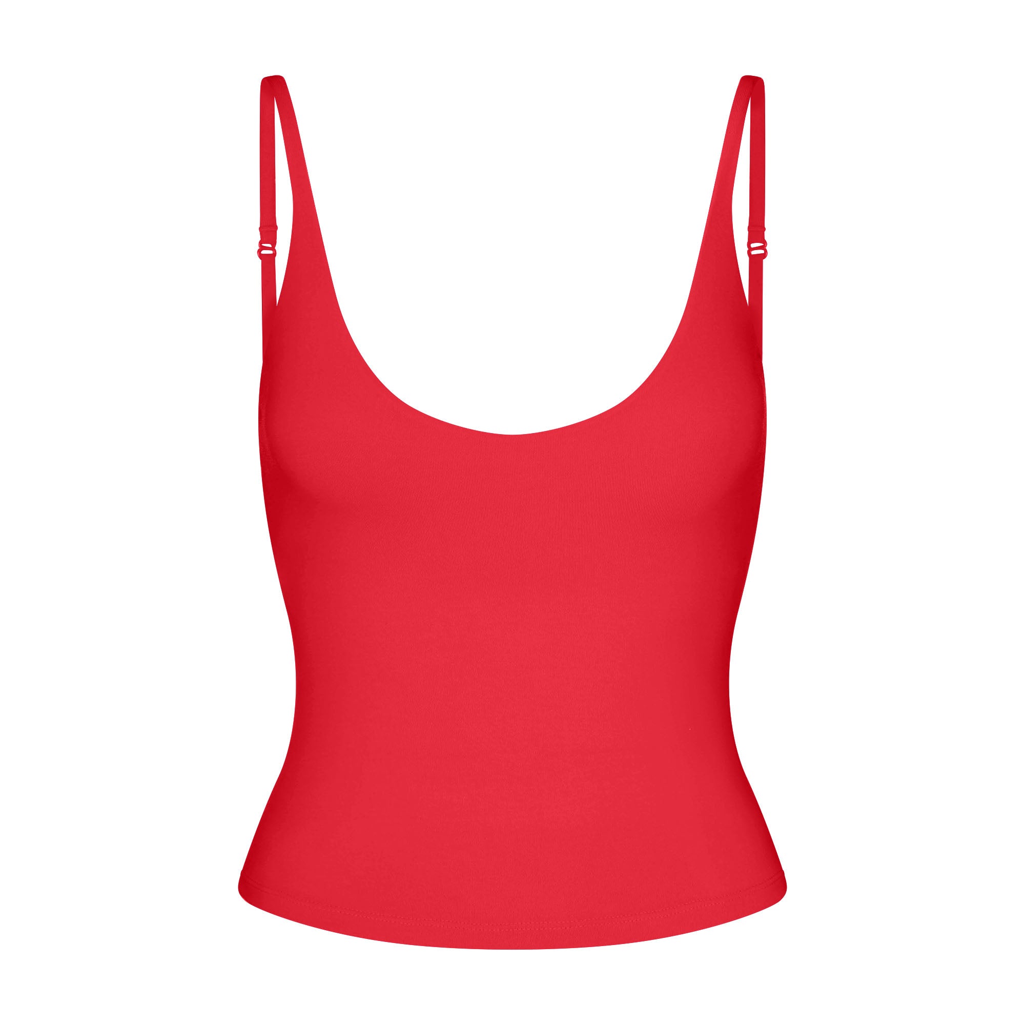 SMOOTH LAYERS SCOOP NECK CAMI | CARMINE