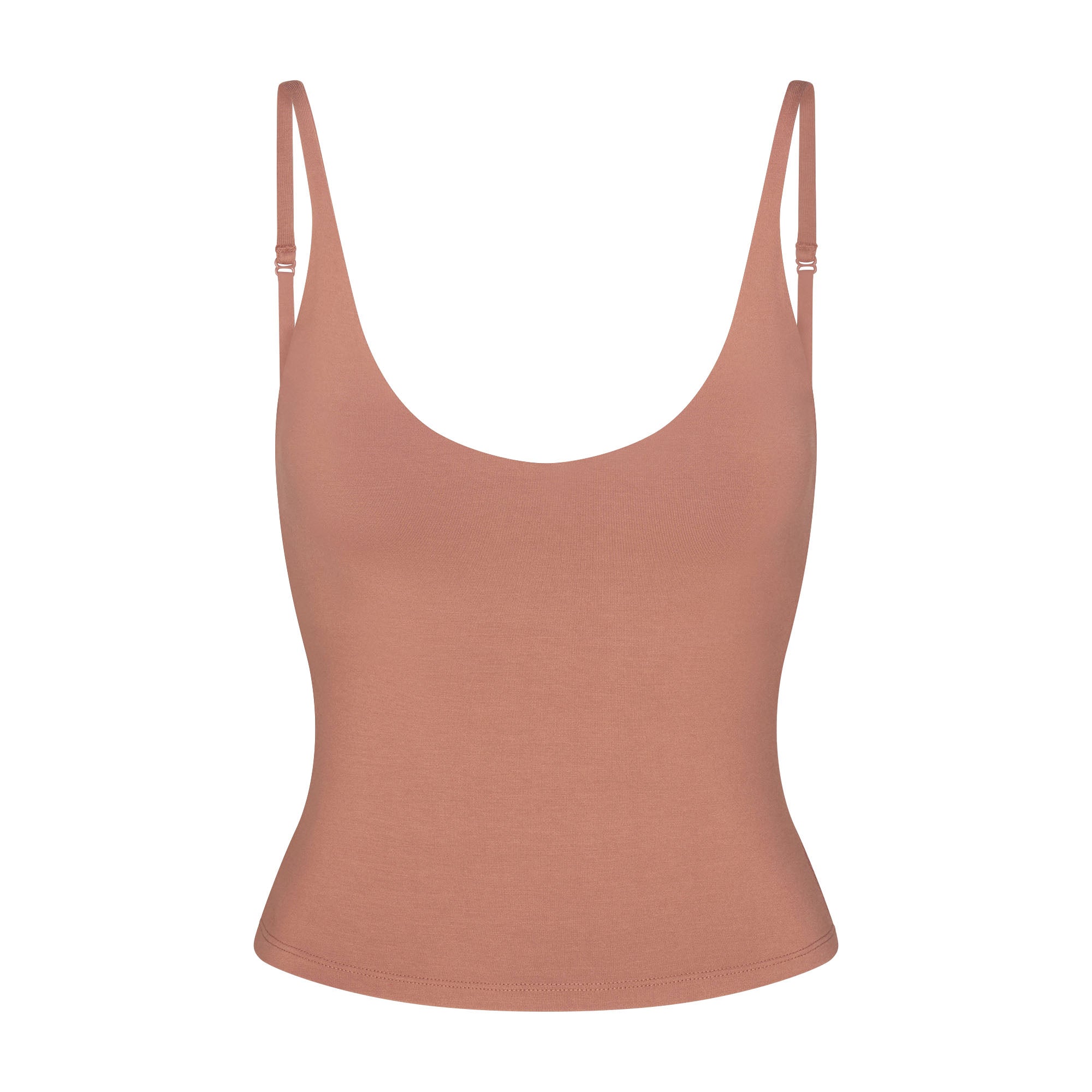 SMOOTH LAYERS SCOOP NECK CAMI | NUTMEG