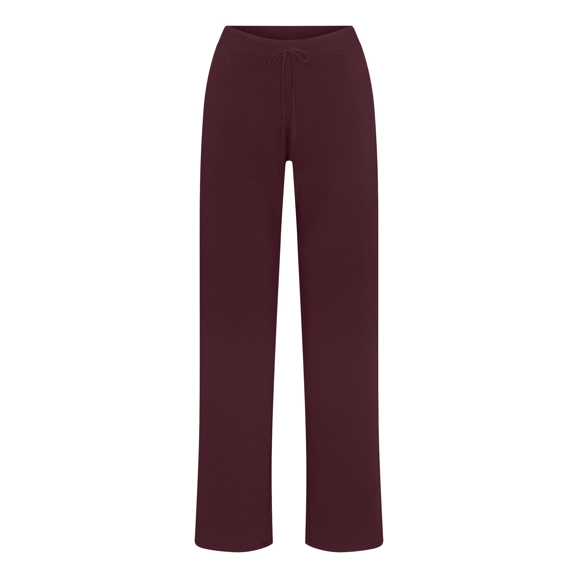 COTTON JERSEY STRAIGHT LEG PANT | CURRANT