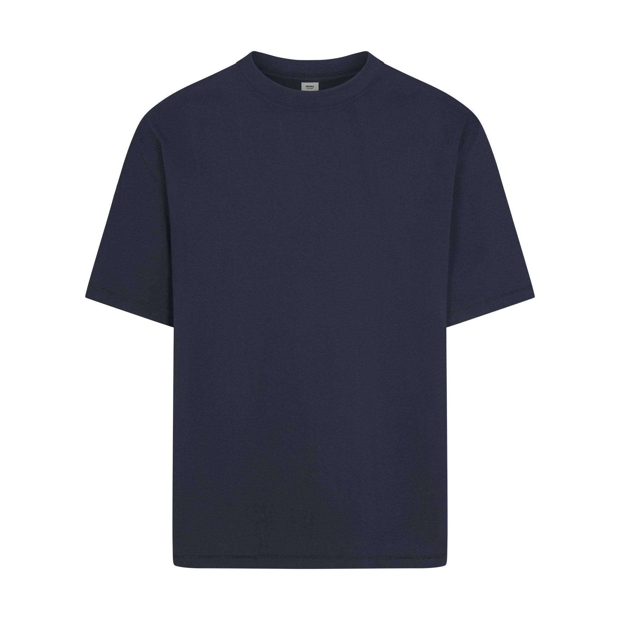 HEAVYWEIGHT COTTON MENS RELAXED T-SHIRT | BLUE BLACK
